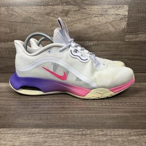 Nike Air Max Volley Tennis White Pink Purple Womens Size 8.5 CU4275-102 Sneakers